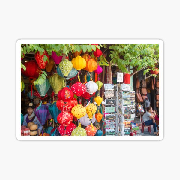 Item preview, Hoi An Vietnam Laternen auf dem Display designed and sold by Martin Berry Photography.