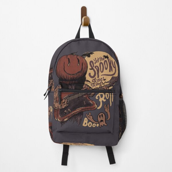 Item preview, Let the Spooky Times Roll - Halloween Pumpkin Playing Guitar - Good times roll | Quarantine 2020 | Vintage Spooky Sheet Faced Ghost | Full Moon Saturday | Doom | Halloween all year round 2020 Costume designed and sold by Any Color Designs.
