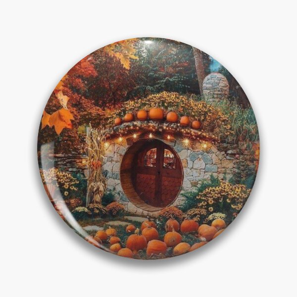Item preview, The house and its pumpkin patch. designed and sold by Karine Dupras.