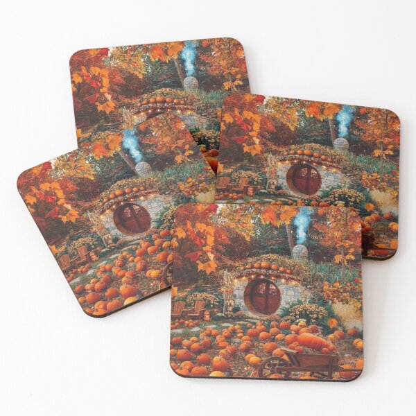 Item preview, The house and its pumpkin patch. designed and sold by Karine Dupras.