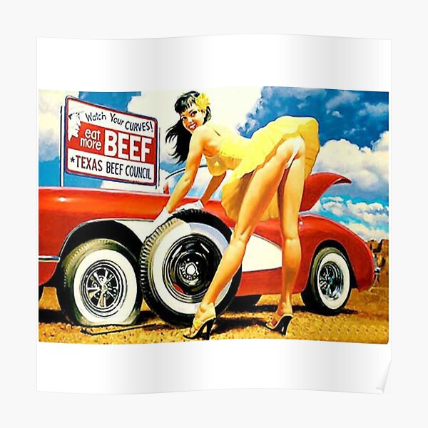 Pinup Classic Vintage Picture Poster For Sale By Blackrain1977