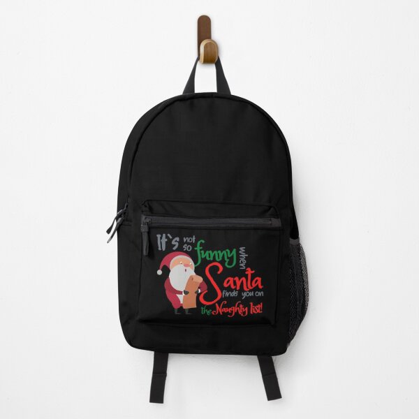 Item preview, It`s Not So Funny When Santa Finds You On The Naughty List! - Funny Santa Checking The List designed and sold by PandaSoul.