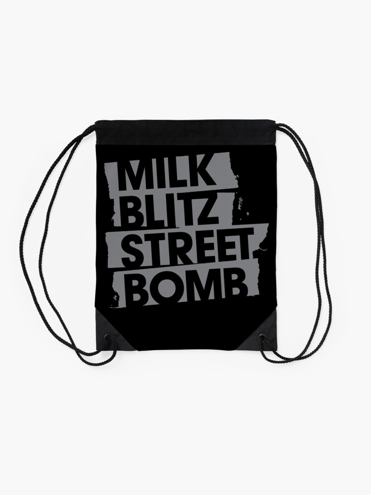 Alternate view of Milk.Blitz.Street.Bomb. Logo Drawstring Bag