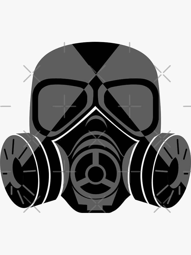 Validering let at håndtere Whirlpool My Bloody Valentine Horror Movie Gas Mask Fan Art" Sticker for Sale by  DesigningLife | Redbubble