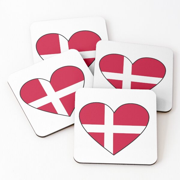 Item preview, Denmark Flag. Danish Flag. Love Denmark Heart Flag. Dannebrog  designed and sold by GraceTee.