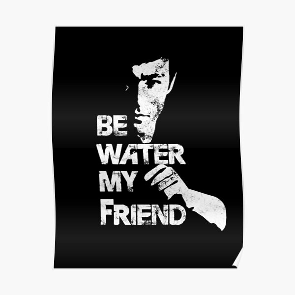 Bruce Lee Water Poster
