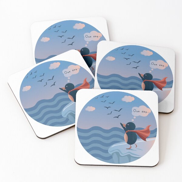 Item preview, One Day Penguin Illustration designed and sold by FeelGood16.