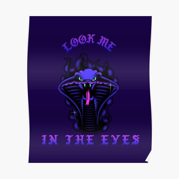 "purple cobra snake " Poster by alexandrutarcan Redbubble