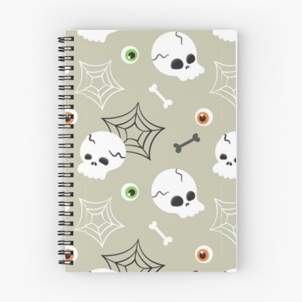 Item preview, Gray, Orange, green, white, cute Halloween watercolor pattern, boo, witch, candy, bat, witch hat, pumpkin, latest Halloween bestselling, trending designed and sold by August-E.