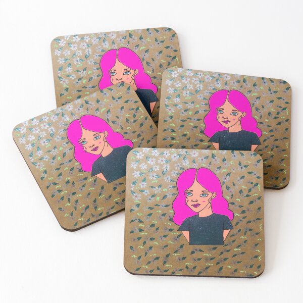 Item preview, Flower grid pattern and girl designed and sold by saiartworks.