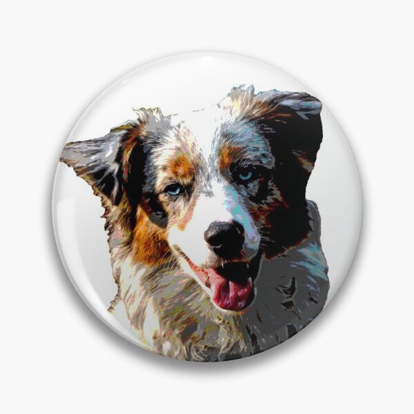 Item preview, Merle australian shepherd puppy posterized photo designed and sold by luisraultg.
