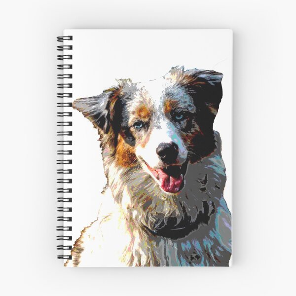 Item preview, Merle australian shepherd puppy posterized photo designed and sold by luisraultg.
