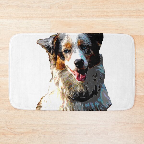 Item preview, Merle australian shepherd puppy posterized photo designed and sold by luisraultg.