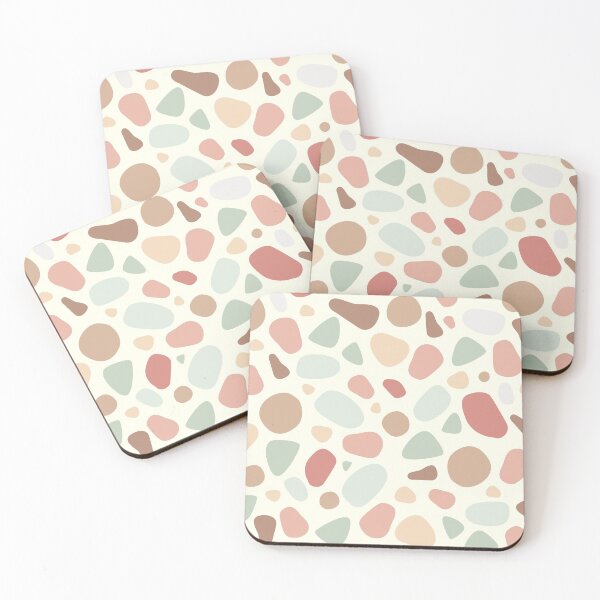 Item preview, Neutral Abstract shapes Terrazzo Marble Pattern  designed and sold by zedonee.