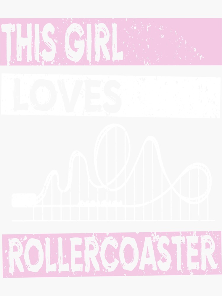 "Roller coaster rollercoaster theme park gift idea" Sticker by