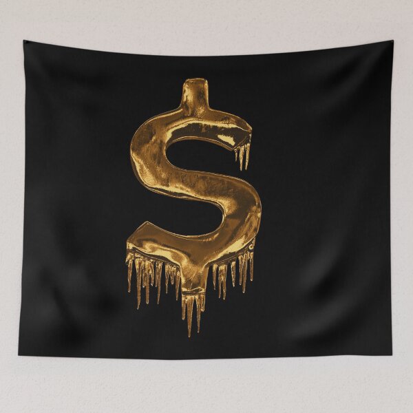 Item preview, Gold letter S designed and sold by ThePrintCrafty.