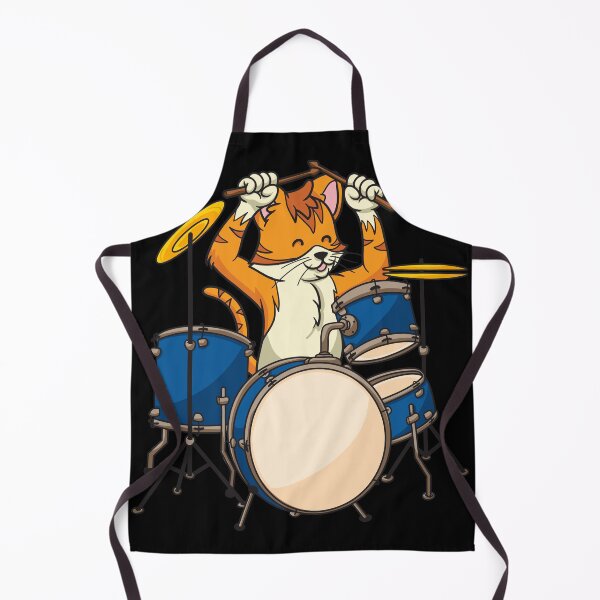 Item preview, Funny Cat Drummer Rock and Roll Music Gifts designed and sold by Crush Retro®.
