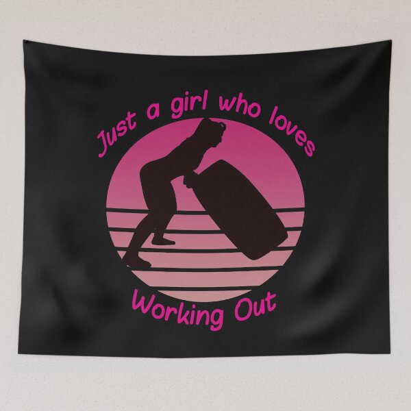 Item preview, Just A Girl Who Loves Working Out designed and sold by HeatherPore.