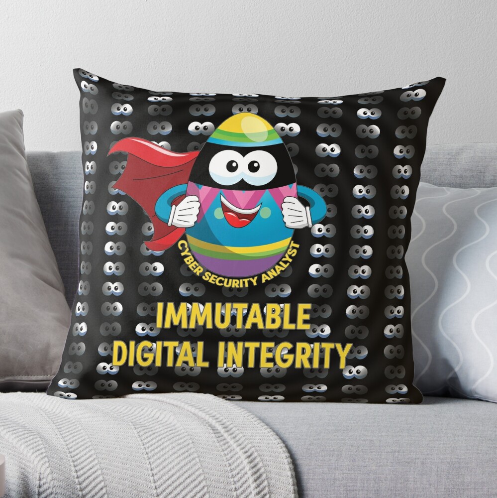 Cyber Security Analyst. Throw Pillow