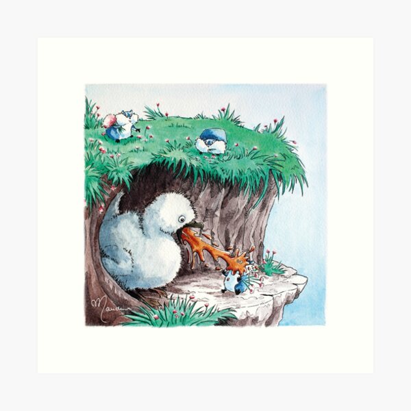 Item preview, Northern Fulmar and lemmings designed and sold by Maudeux.