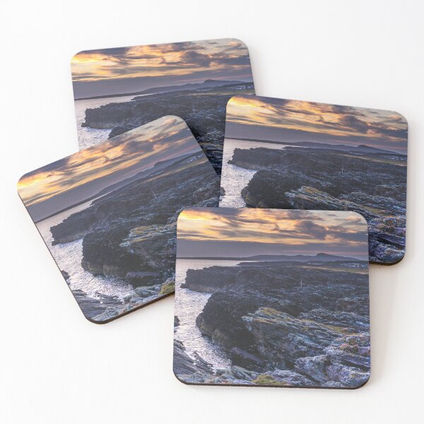 Item preview, Rocky coastline sunset designed and sold by craig777red.