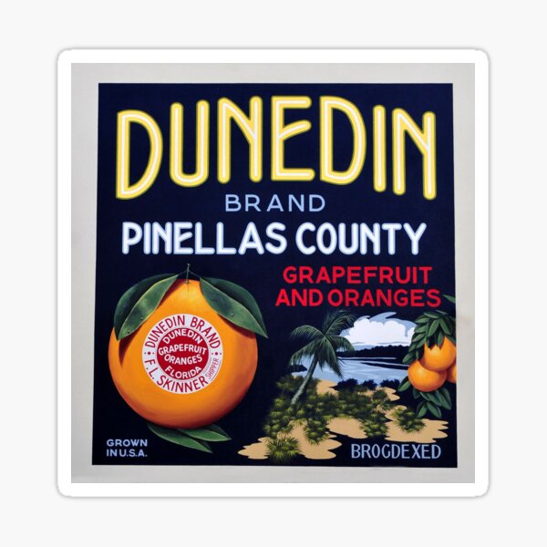 Item preview, Dunedin Florida fruit label designed and sold by David Lee Thompson.