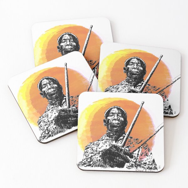 Item preview, Afrobeat drummer designed and sold by Keith Henry Brown.