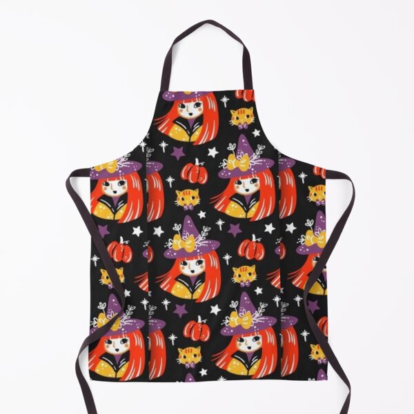 Item preview, Yellow, Black, Orange, purple, cute Halloween watercolor pattern, boo, witch, candy, bat, witch hat, pumpkin, latest Halloween bestselling, trending designed and sold by August-E.