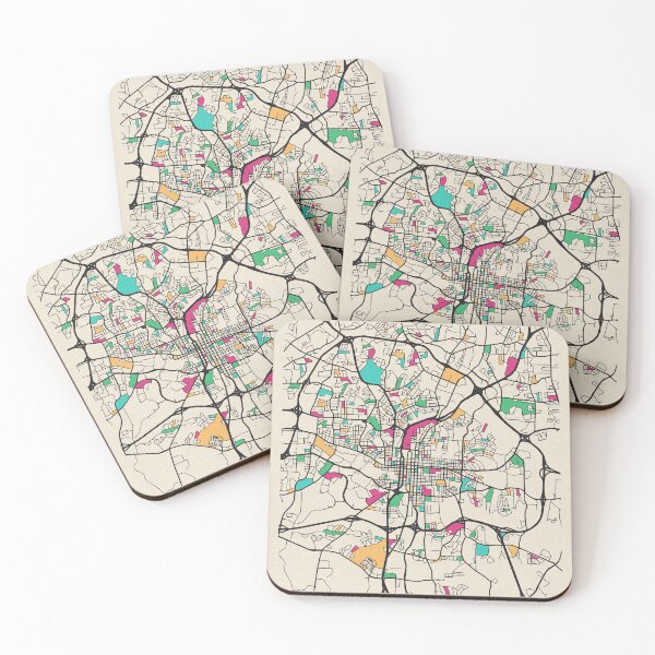 Item preview, Raleigh, North Carolina Street Map designed and sold by A Deniz Akerman.