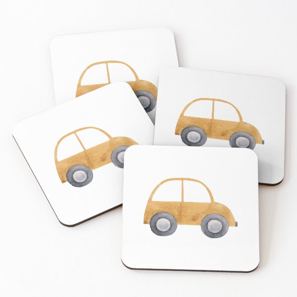 Item preview, Yellow Car designed and sold by pompomprints.