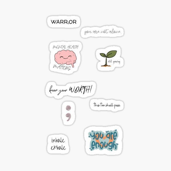 Mental Health Sticker Pack Sticker