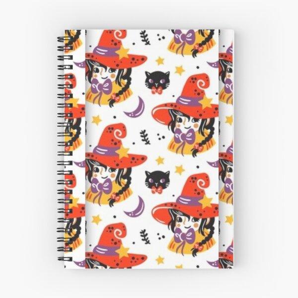 Item preview, White, Yellow, Black, Orange, purple, cute Halloween watercolor pattern, boo, witch, candy, bat, witch hat, pumpkin, latest Halloween bestselling, trending designed and sold by August-E.