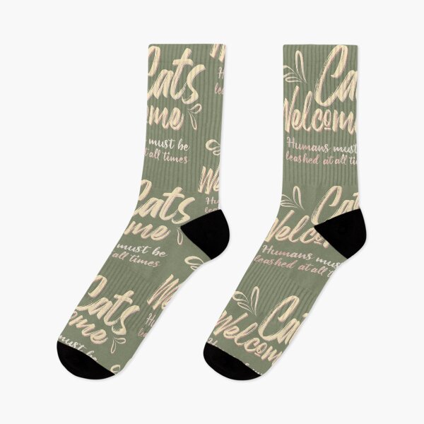 Item preview, Cats Welcome, Humans tolerated designed and sold by SnarkyDoodles.