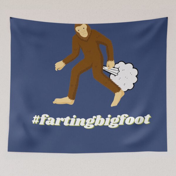 Item preview, #FartingBigfoot designed and sold by The Masked Designer.