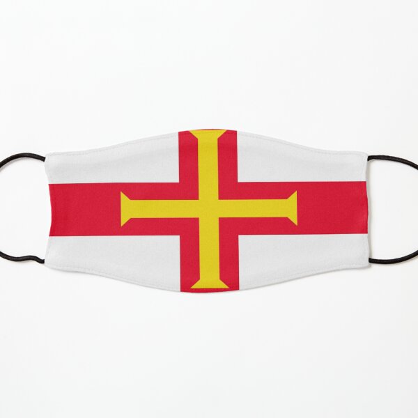Guernsey Flag. Jurisdiction of the Bailiwick of Guernsey Flag Patriotic Gifts. Kids Mask