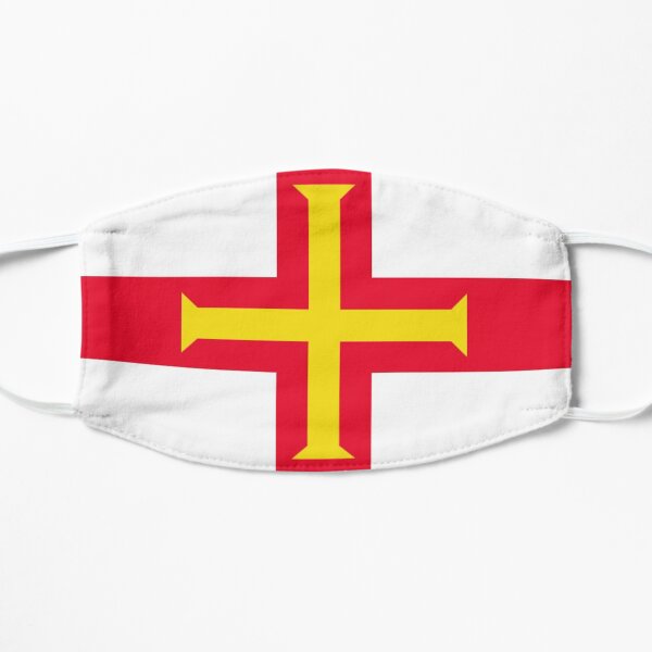 Guernsey Flag. Jurisdiction of the Bailiwick of Guernsey Flag Patriotic Gifts. Mask