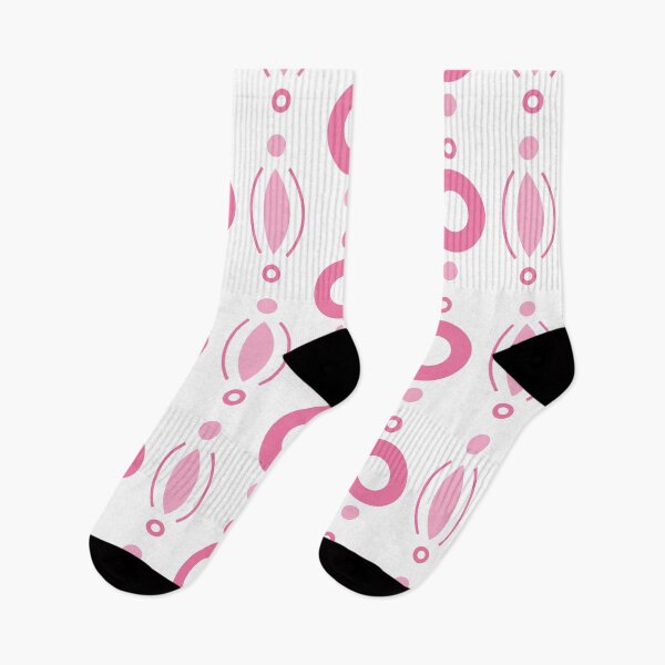 Item preview, Rings & Beads Geometric Pattern – Pink designed and sold by RoguePatterns.
