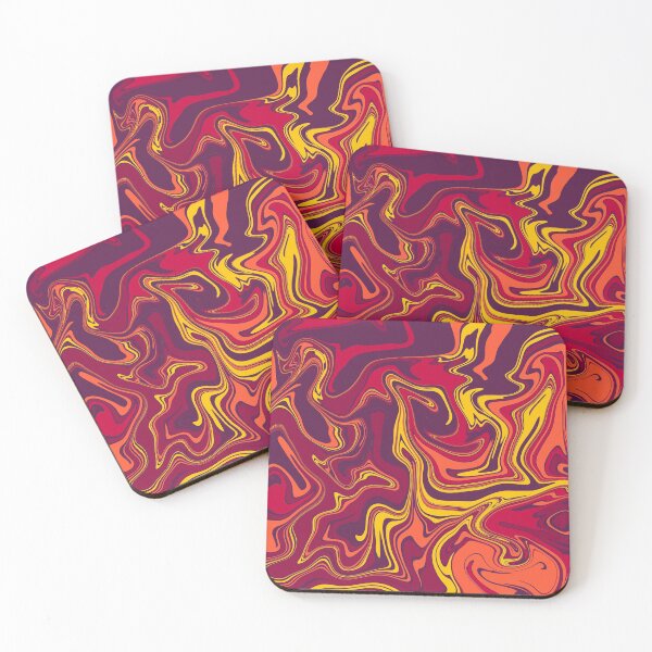 Item preview, Watermarble print in red and warm tones designed and sold by Clara  Memmoli.