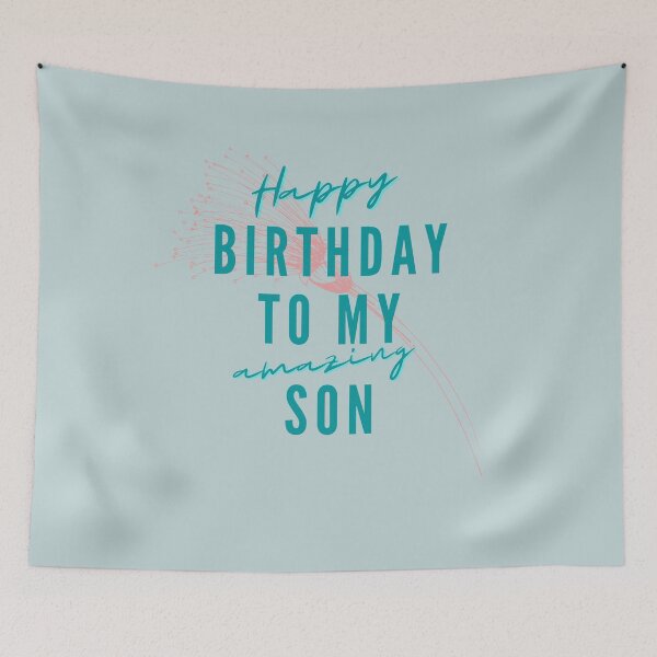 Item preview, Happy birthday to my son designed and sold by GieArts.