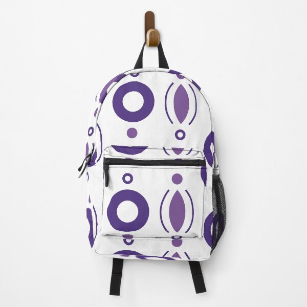 Item preview, Rings & Beads Geometric Pattern – Purple designed and sold by RoguePatterns.