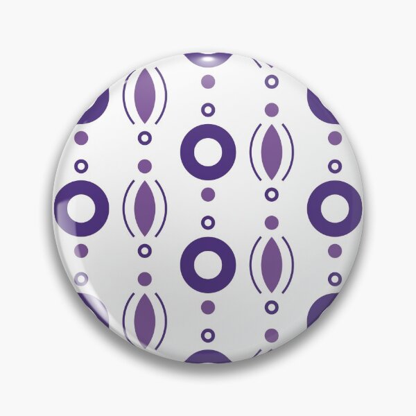 Item preview, Rings & Beads Geometric Pattern – Purple designed and sold by RoguePatterns.