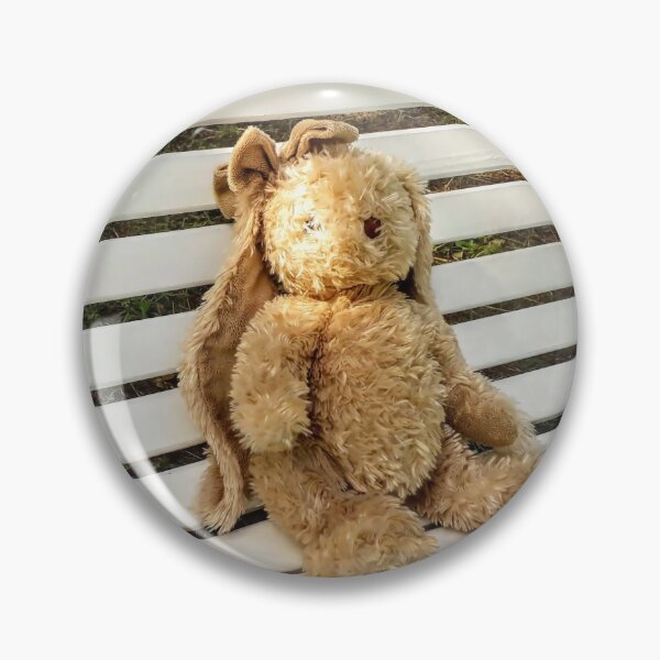 Item preview, Toy rabbit Plush stuffed toy at the bench designed and sold by Tanja Dianova.