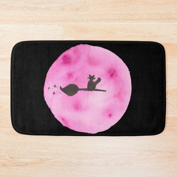 Item preview,  Broom flight with violet moon, black designed and sold by Sonderblume.