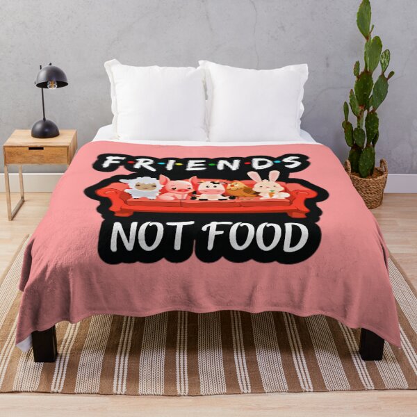 Item preview, Friends not food vegan quote designed and sold by soniaaseguin.