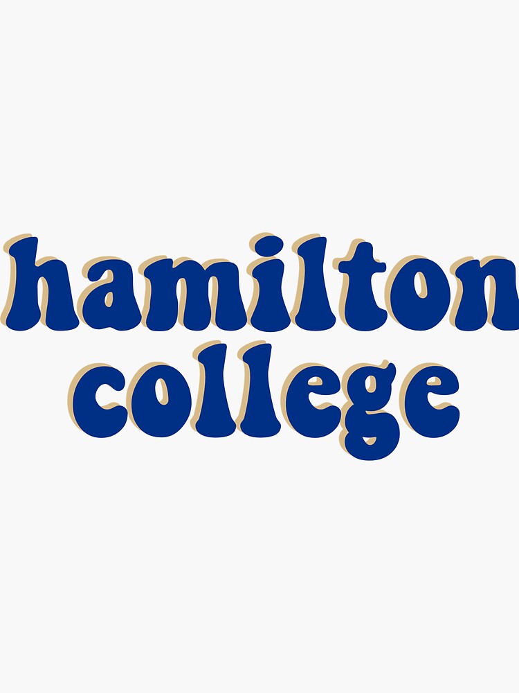 "hamilton college sticker" Sticker for Sale by stickerbysister Redbubble