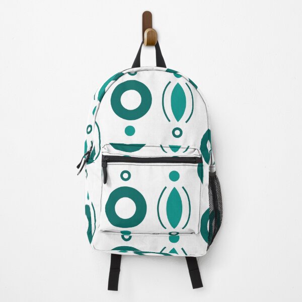 Item preview, Rings & Beads Geometric Pattern – Teal designed and sold by RoguePatterns.