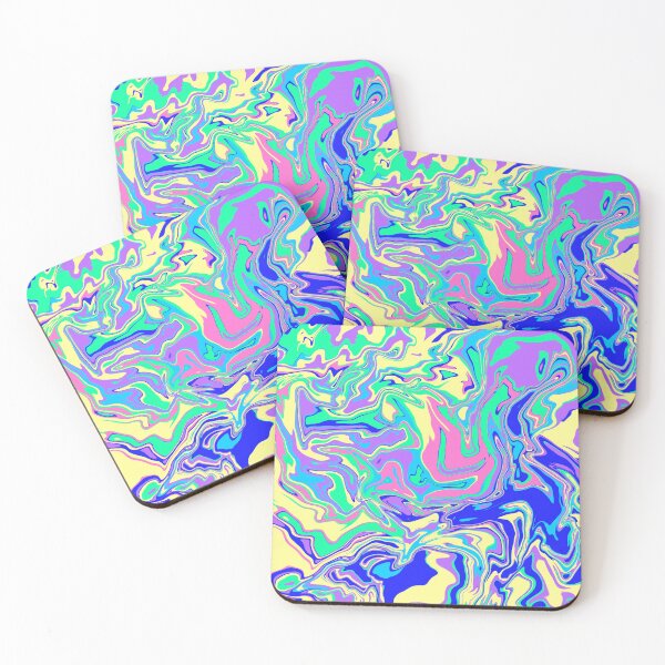 Item preview, Watermarble vaporwave Color palette print designed and sold by Clara  Memmoli.