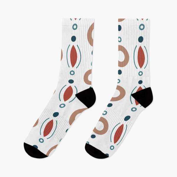Item preview, Rings & Beads Geometric Pattern – Retro 70s designed and sold by RoguePatterns.