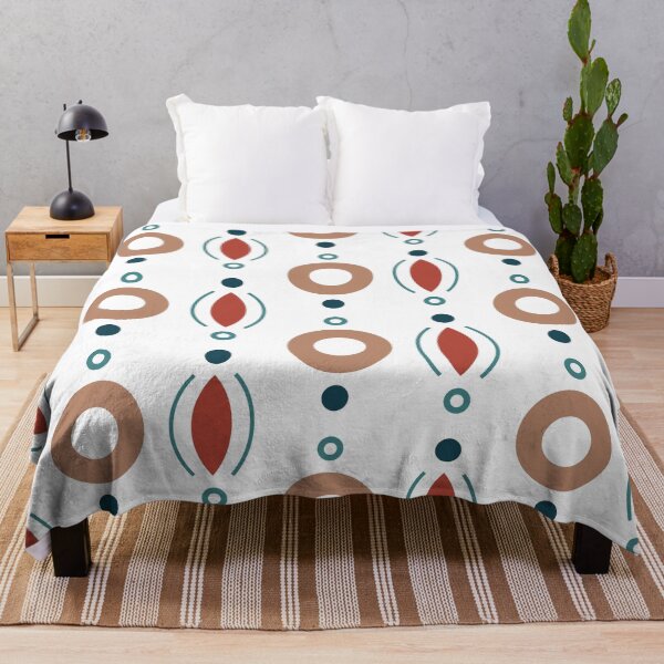 Item preview, Rings & Beads Geometric Pattern – Retro 70s designed and sold by RoguePatterns.