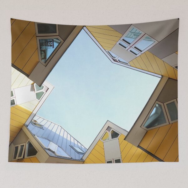 Item preview, Yellow Square Houses designed and sold by Sensorybysophie.